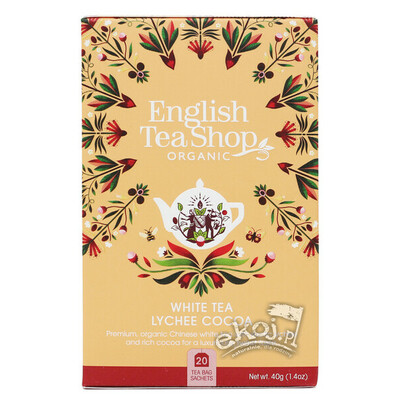 HERBATA BIAŁA LYCHEE COCOA (20X2G)BIO 40G ENGLISH 