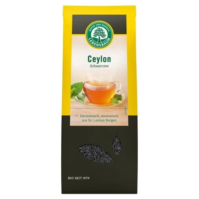 HERBATA CZARNA CEJLOŃSKA LIŚCIASTA BIO 75 g - LEBE