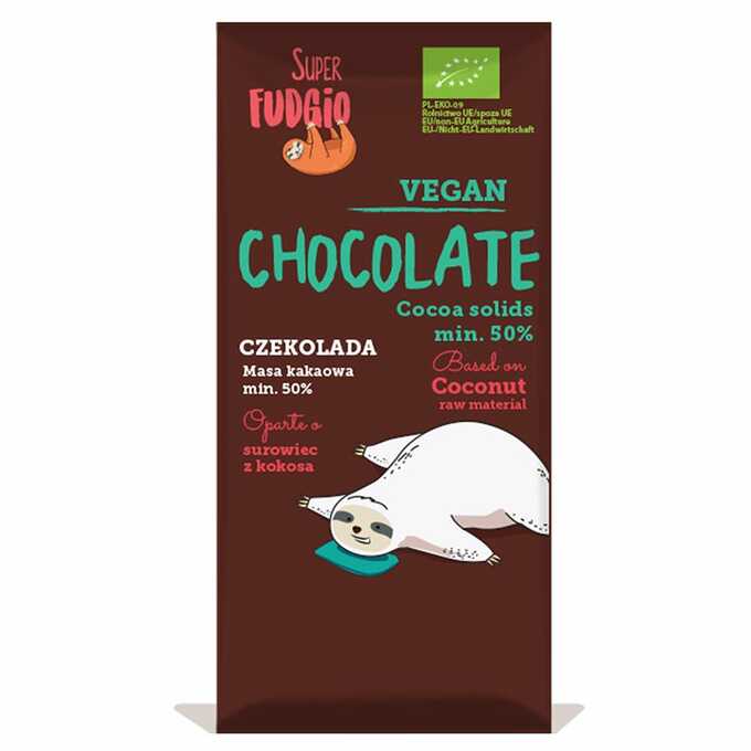 CZEKOLADA NA MLEKU KOKOSOWYM  80 G SUPER FUDGIO