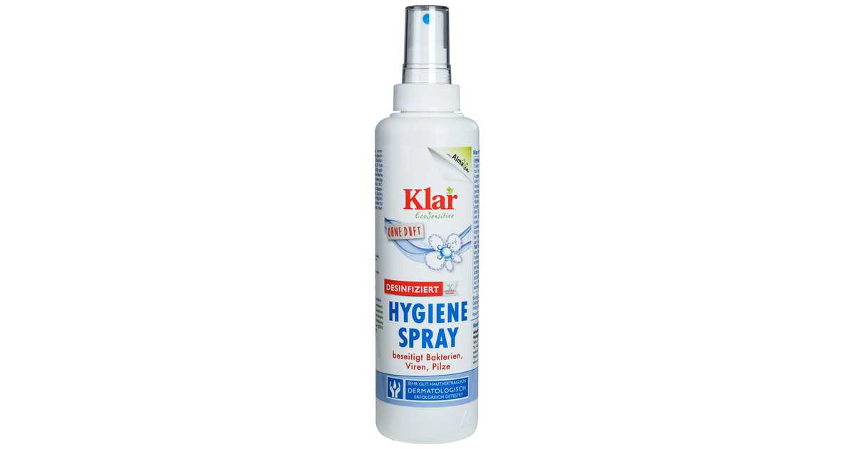 PŁYN DEZYNFEKUJĄCY W SPRAYU ECO 250 ml - KLAR - JaglankaDelikatesy.pl